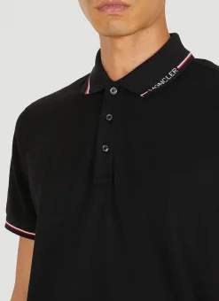 Men Moncler Polo Shirts^Logo Print Polo Shirt