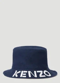 Men Kenzo Hats^Logo Print Reversible Bucket Hat