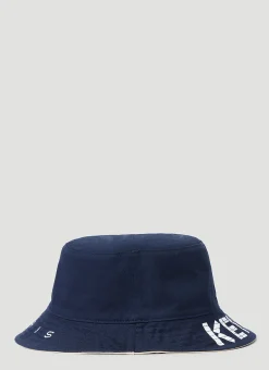 Men Kenzo Hats^Logo Print Reversible Bucket Hat