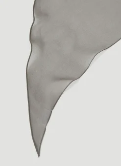 Men Acne Studios Scarves^Logo Print Silk Scarf