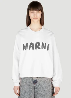 Logo Print Sweatshirt>Marni Clearance