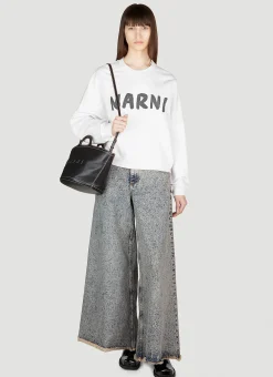 Logo Print Sweatshirt>Marni Clearance