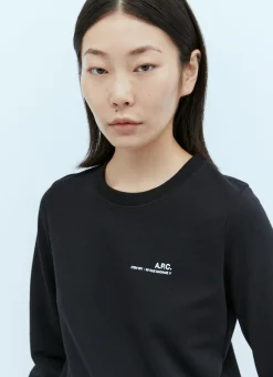 Logo Print Sweatshirt></noscript>A.P.C. Sale
