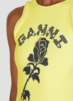 Logo Print Swimsuit></noscript>GANNI Outlet