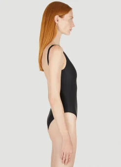 Logo Print Swimsuit><noscript><img width=