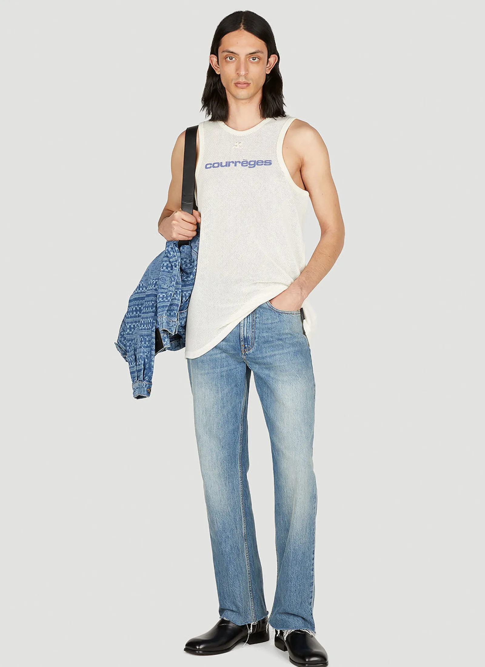 Men Courrèges Tops^Logo Print Tank Top
