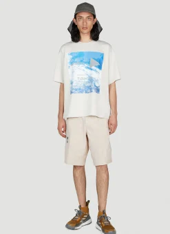 Men adidas Terrex x And Wander Shorts^Logo Print Technical Shorts