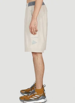 Men adidas Terrex x And Wander Shorts^Logo Print Technical Shorts
