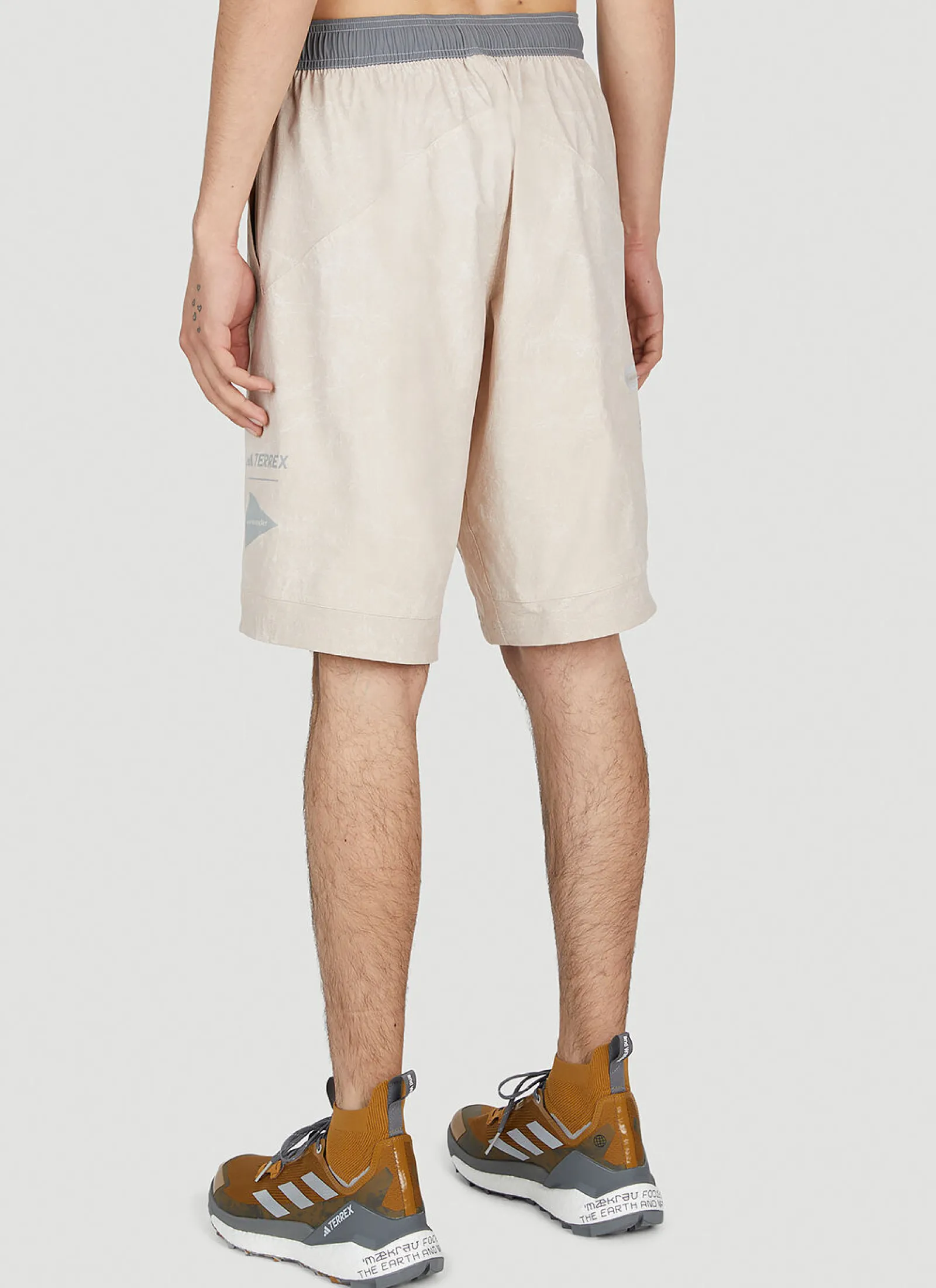 Men adidas Terrex x And Wander Shorts^Logo Print Technical Shorts
