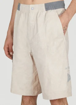 Men adidas Terrex x And Wander Shorts^Logo Print Technical Shorts
