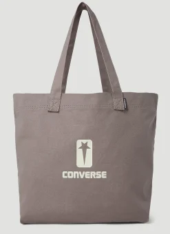 Logo Print Tote Bag>Rick Owens DRKSHDW x Converse