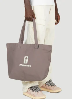 Logo Print Tote Bag>Rick Owens DRKSHDW x Converse