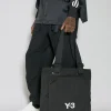 Men Y-3 Tote Bags^Logo Print Tote Bag