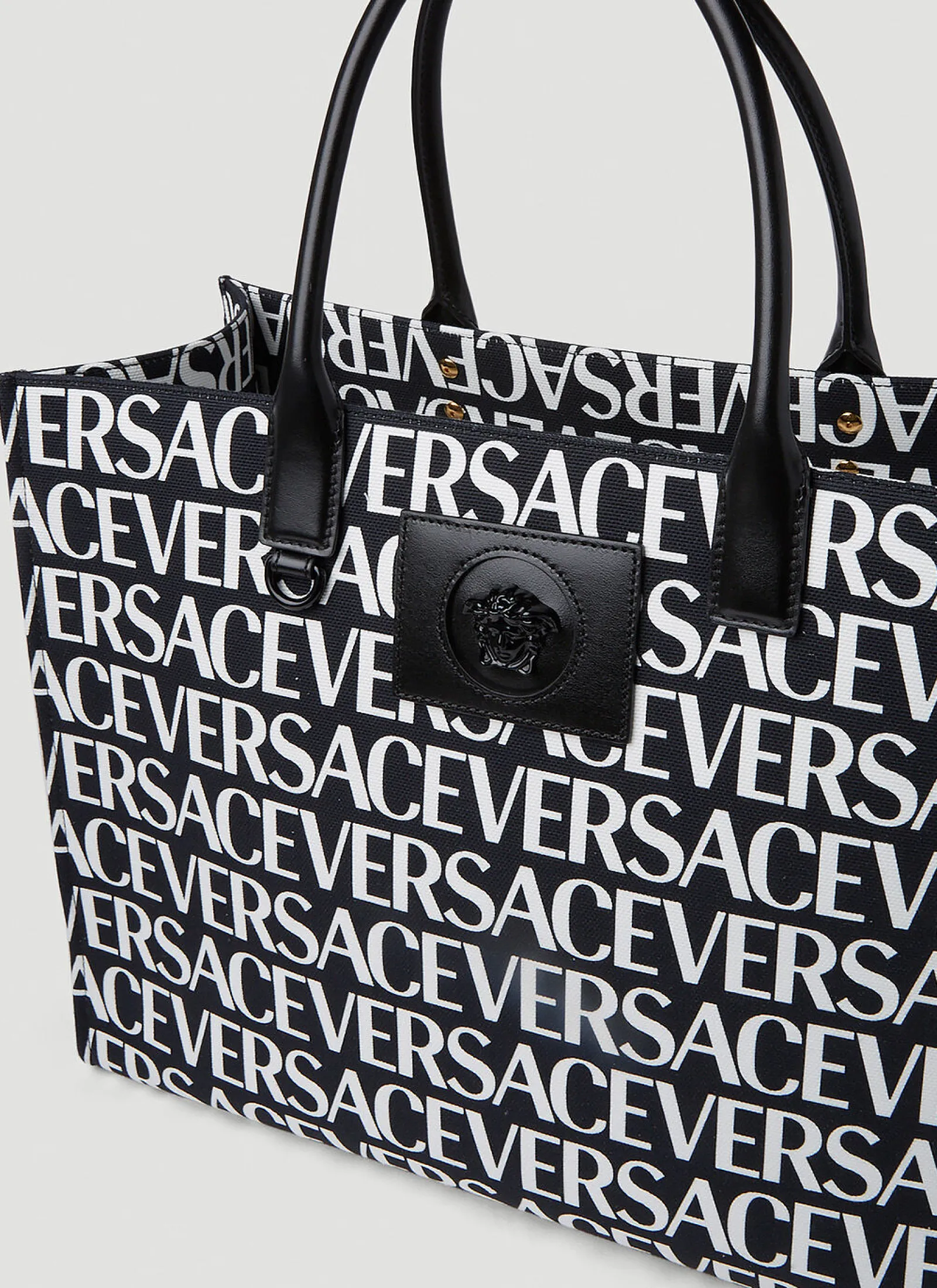 Logo Print Tote Bag>Versace Hot