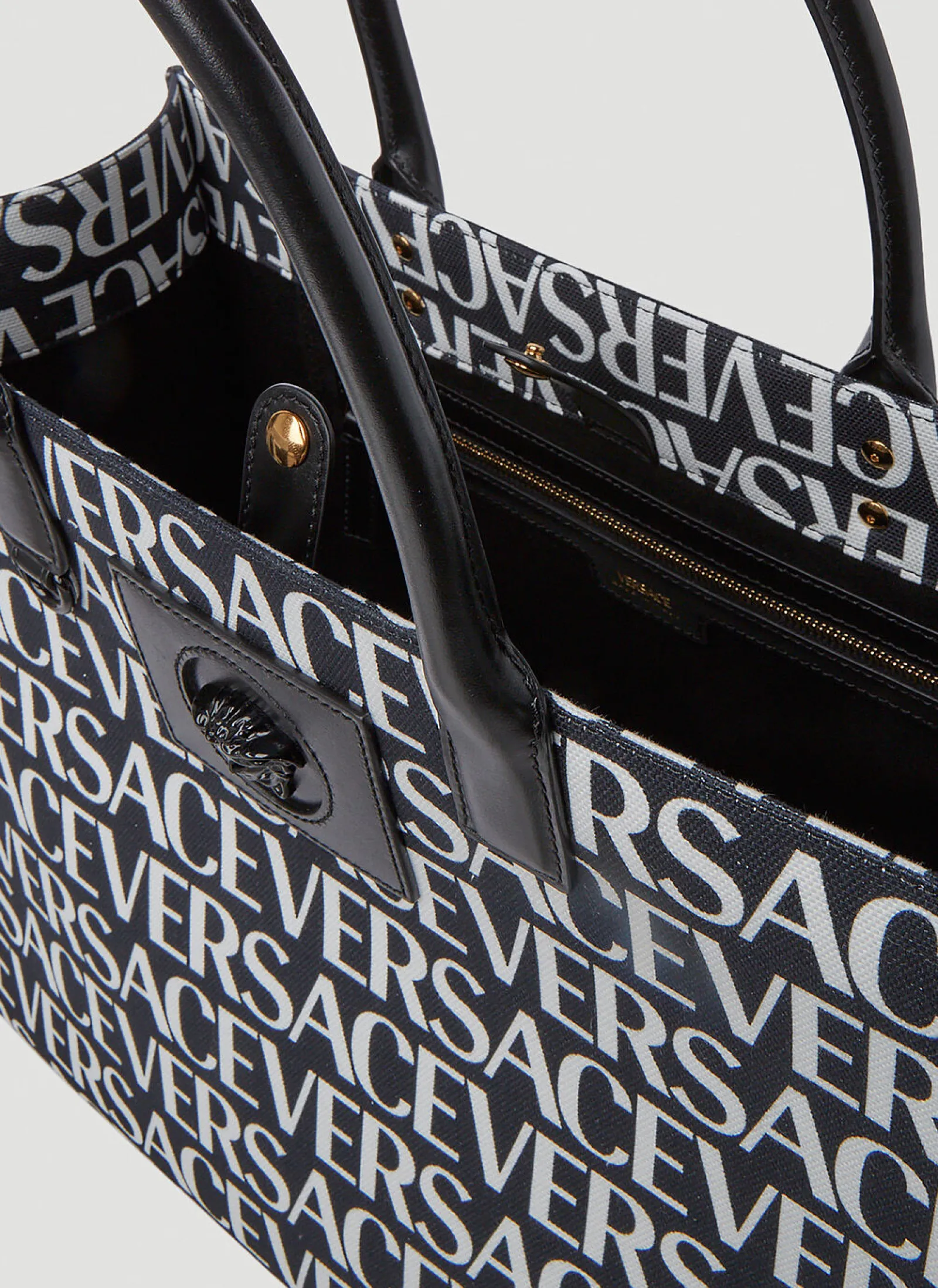 Logo Print Tote Bag>Versace Hot