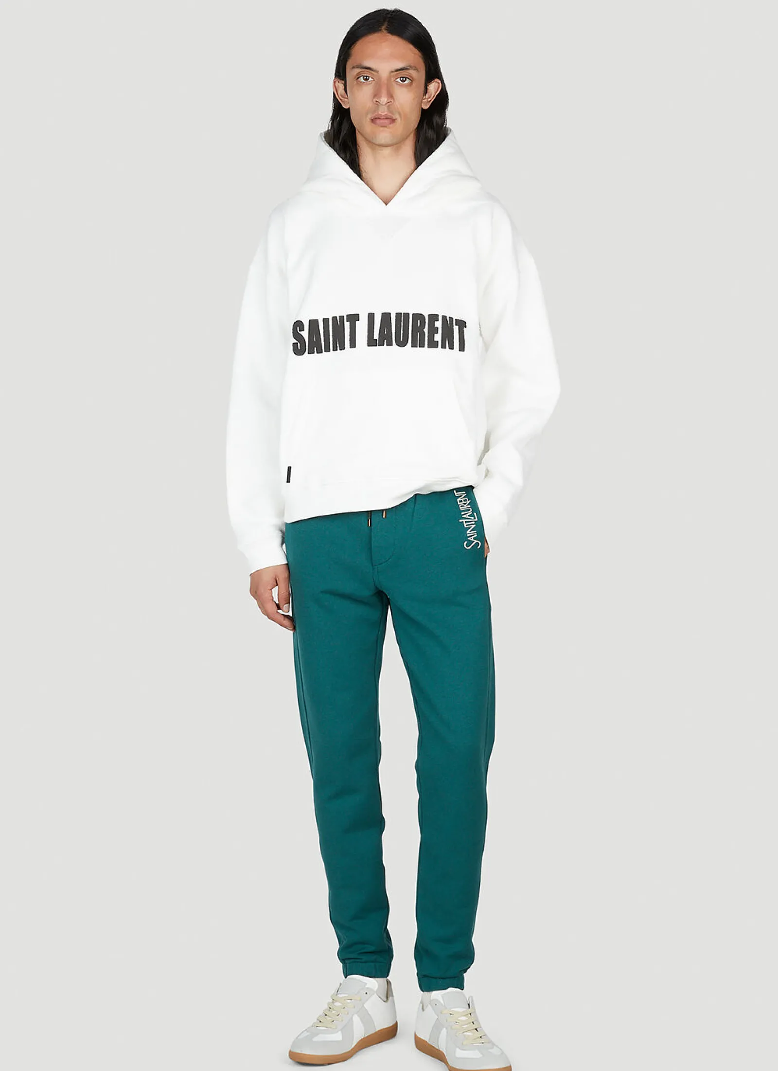 Men Saint Laurent Track Pants^Logo Print Track Pants