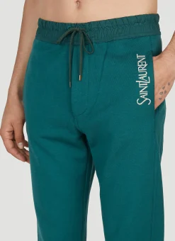 Men Saint Laurent Track Pants^Logo Print Track Pants
