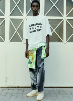 Men Liberal Youth Ministry T-Shirts^Logo Print T-Shirt