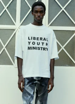 Men Liberal Youth Ministry T-Shirts^Logo Print T-Shirt