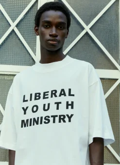 Men Liberal Youth Ministry T-Shirts^Logo Print T-Shirt