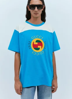 Men Gucci T-Shirts^Logo Print T-Shirt