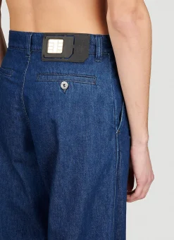 Men JW Anderson Jeans^Logo Print Turn-Up-Hem Denim Jeans