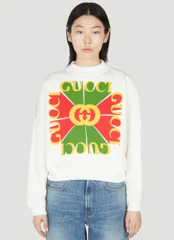 Logo Printed Sweatshirt>Gucci Hot