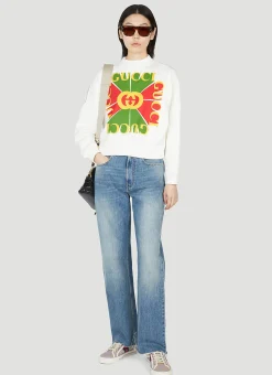 Logo Printed Sweatshirt>Gucci Hot