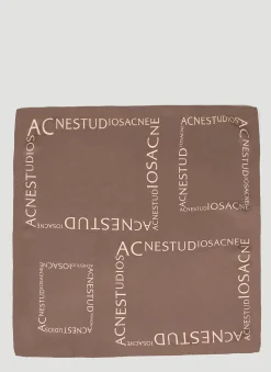 Men Acne Studios Scarves^Logo Silk Scarf