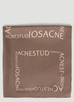 Men Acne Studios Scarves^Logo Silk Scarf