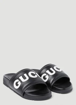Men Gucci Slides^Logo Slides