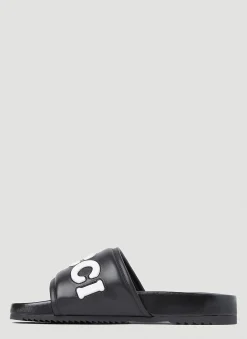 Men Gucci Slides^Logo Slides