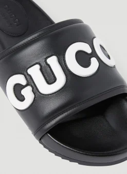 Men Gucci Slides^Logo Slides