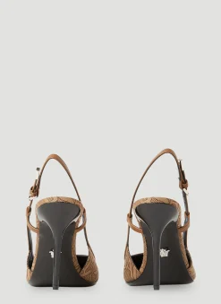 Logo Sling Back High Heels></noscript>Versace Sale