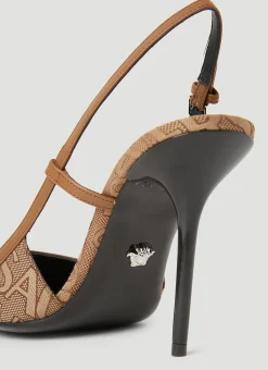Logo Sling Back High Heels></noscript>Versace Sale