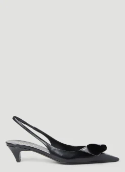 Logo Slingback Heels>Prada Online