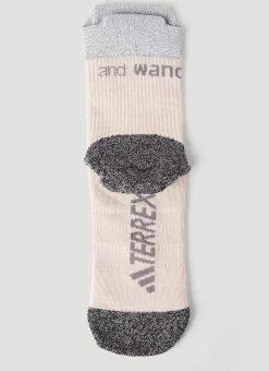 Men adidas Terrex x And Wander Socks^Logo Socks