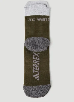 Men adidas Terrex x And Wander Socks^Logo Socks