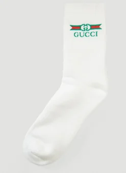 Men Gucci Socks^Logo Socks