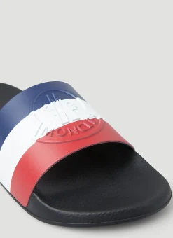 Men Moncler Slides^Logo Stripe Slides