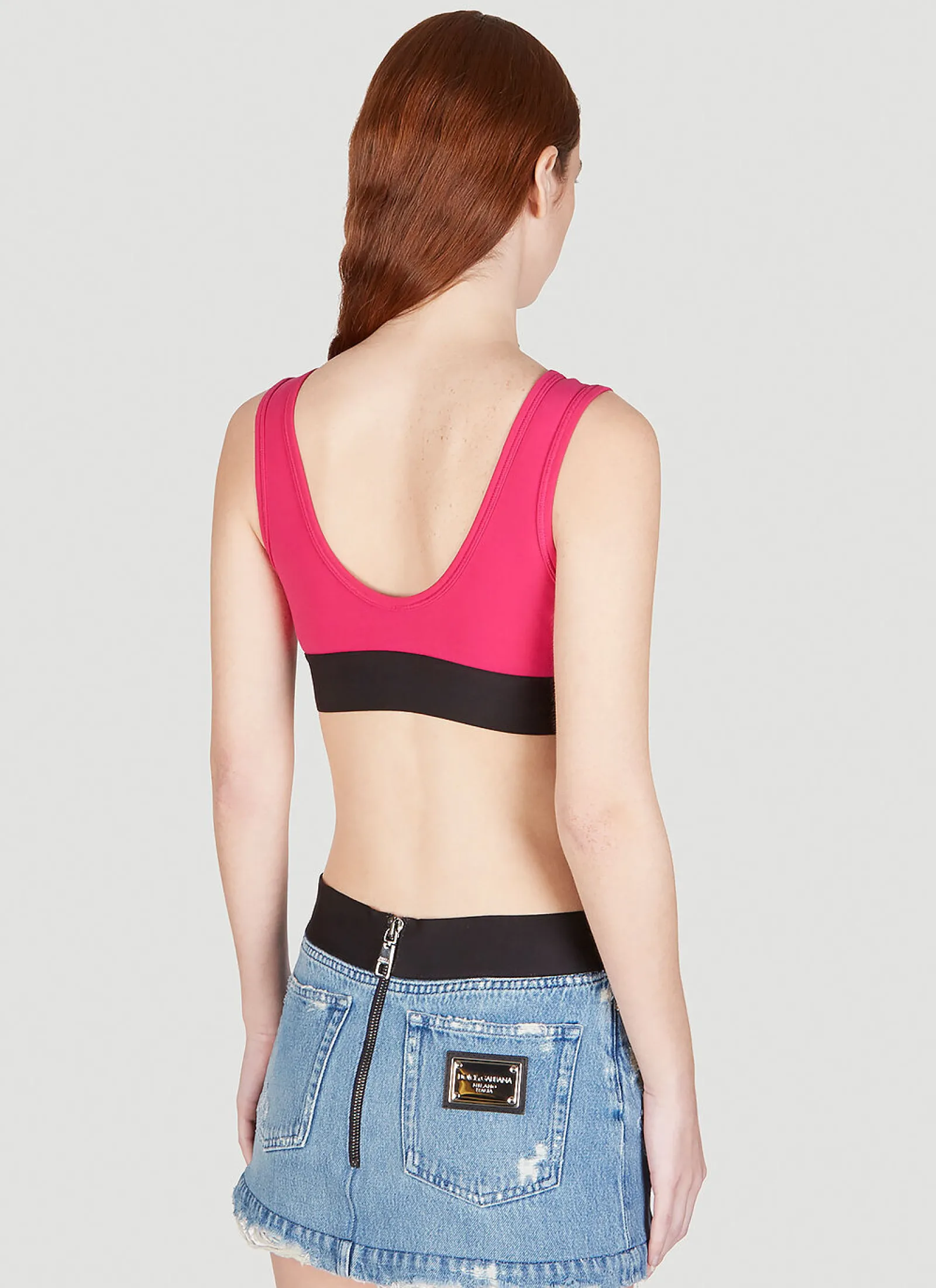 Logo Tape Crop Top>Dolce & Gabbana Sale