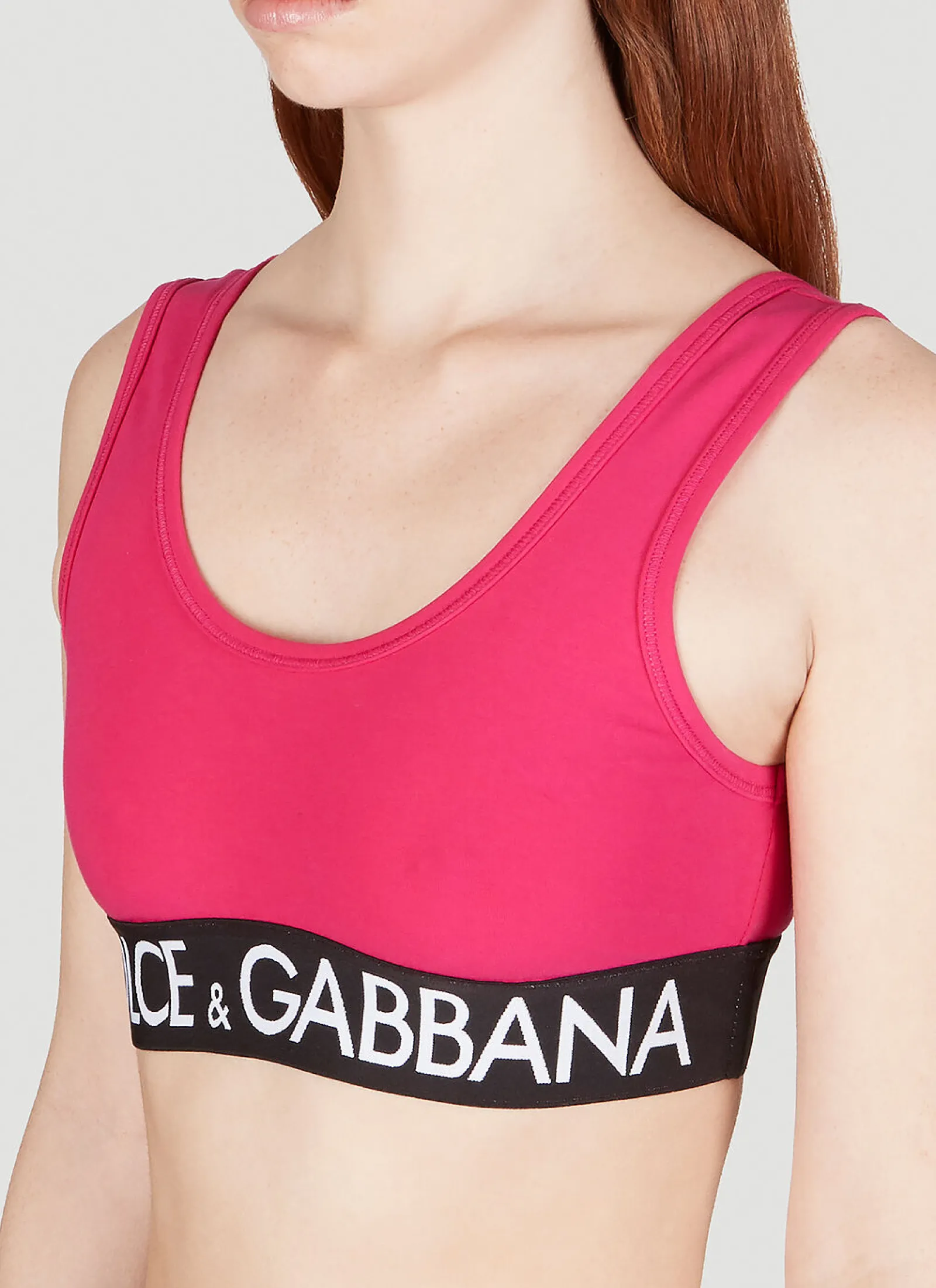 Logo Tape Crop Top>Dolce & Gabbana Sale