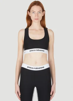 Logo Tape Crop Top>Paco Rabanne Hot