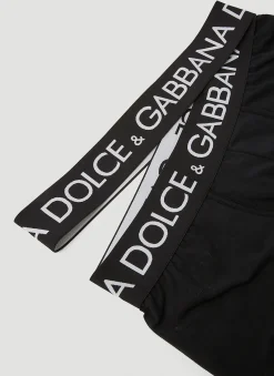 Men Dolce & Gabbana Underwear^Logo Waistband Boxer Briefs