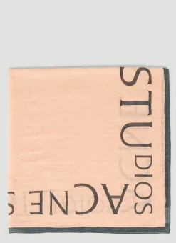 Men Acne Studios Scarves^Logo Wool Square Scarf