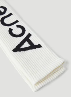 Men Acne Studios Socks^Logo-Jacquard Socks
