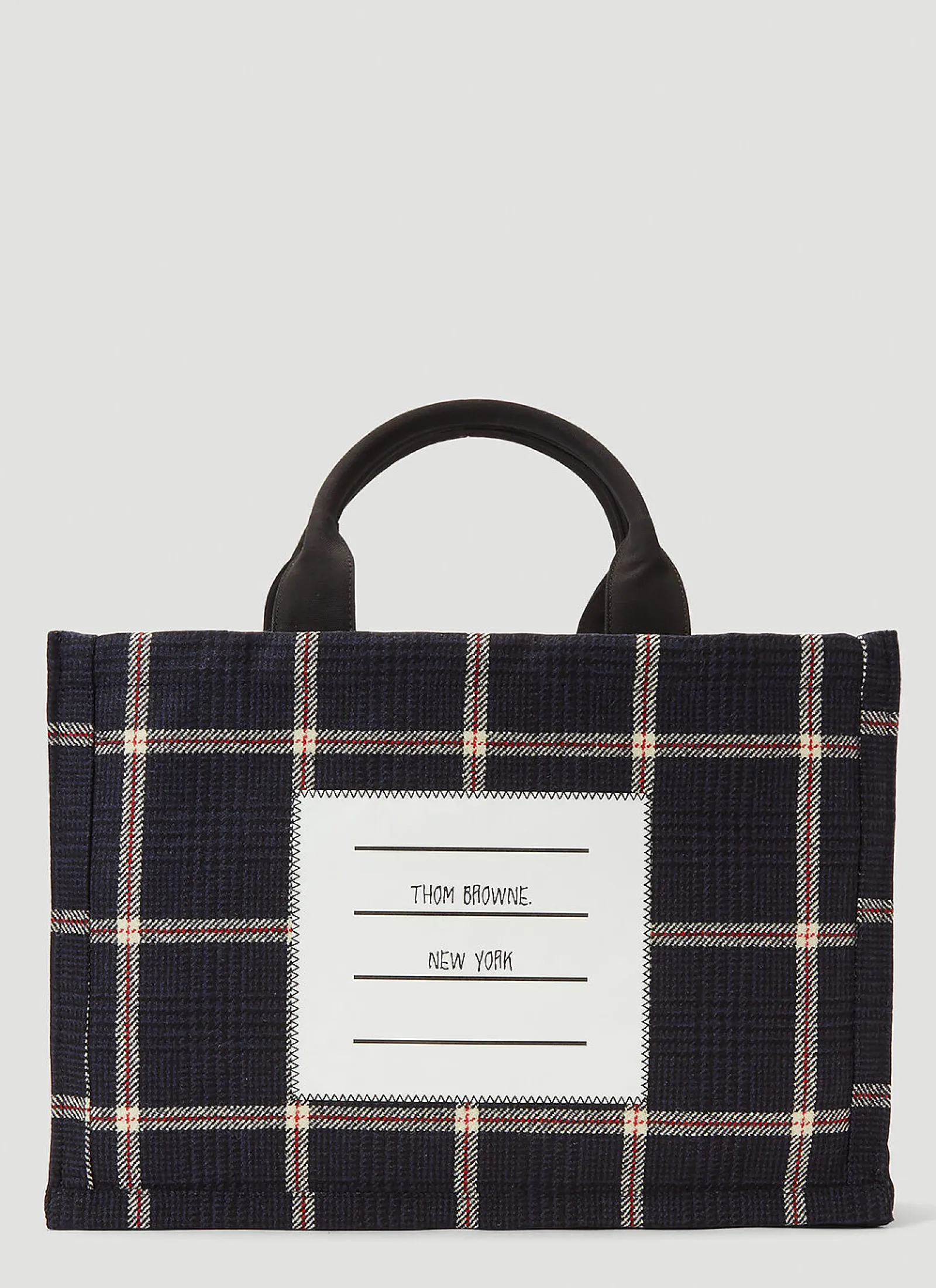 Men Thom Browne Tote Bags^Logo-Patch Tote Bag