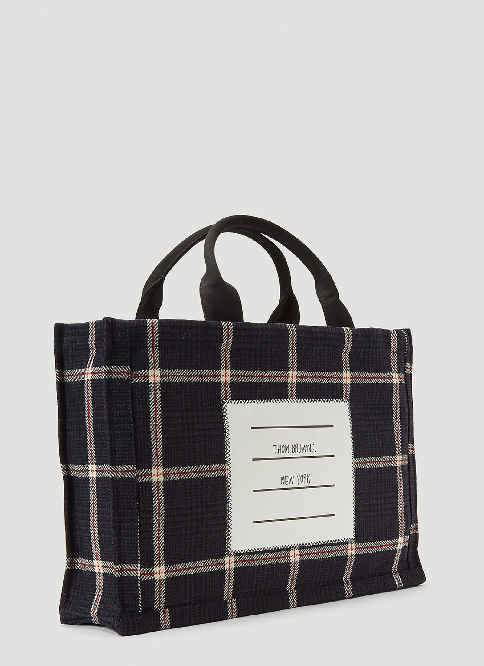 Men Thom Browne Tote Bags^Logo-Patch Tote Bag