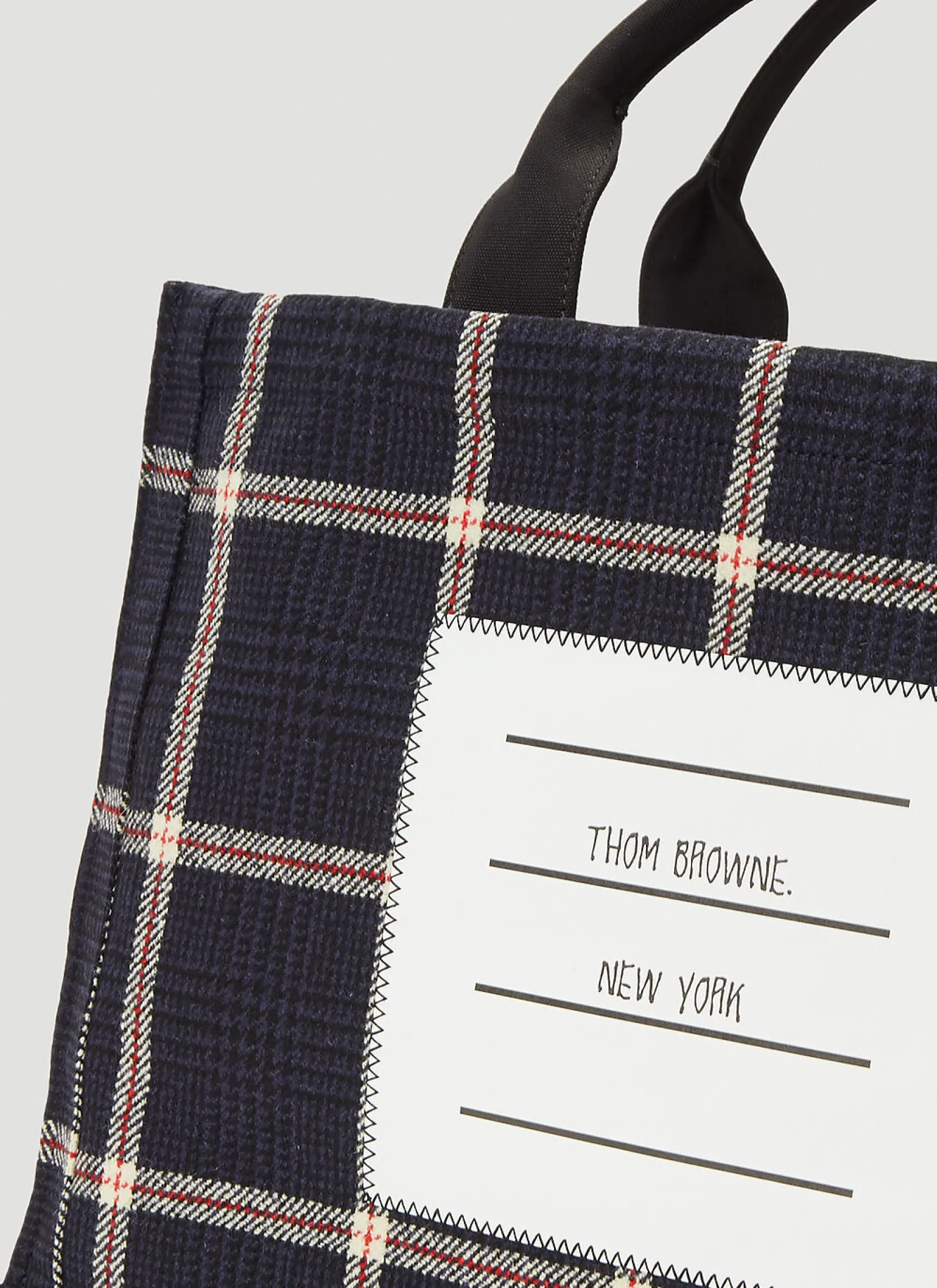 Men Thom Browne Tote Bags^Logo-Patch Tote Bag