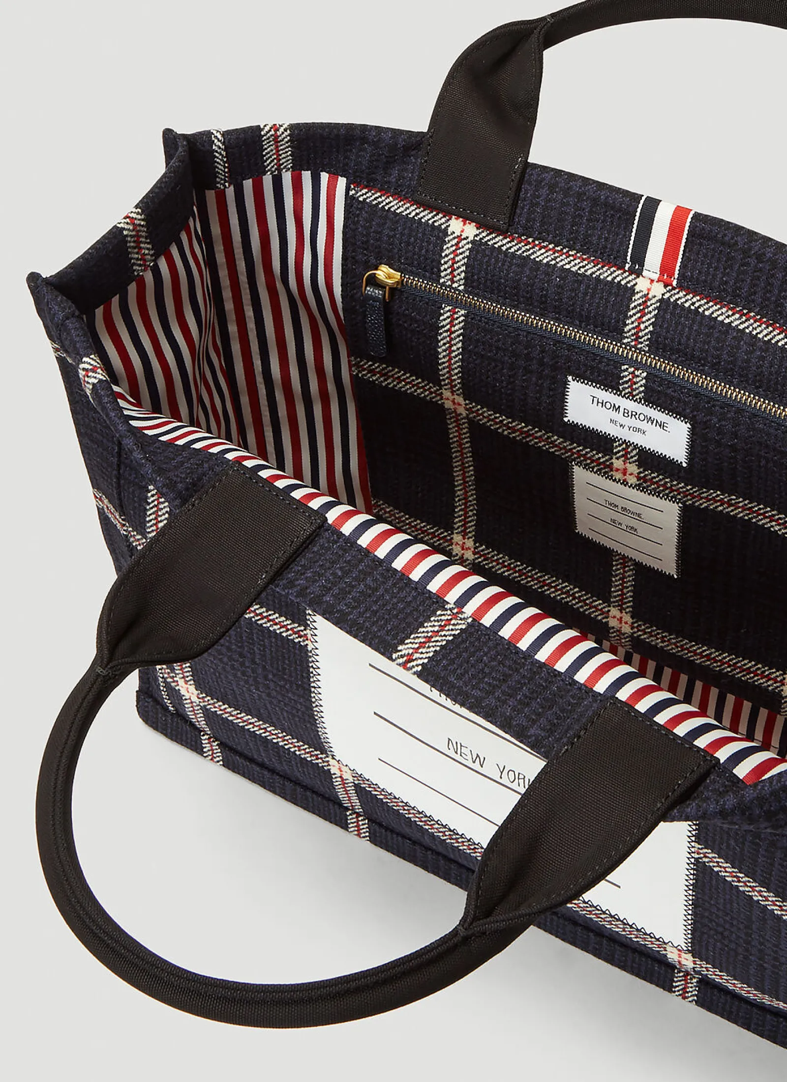 Men Thom Browne Tote Bags^Logo-Patch Tote Bag